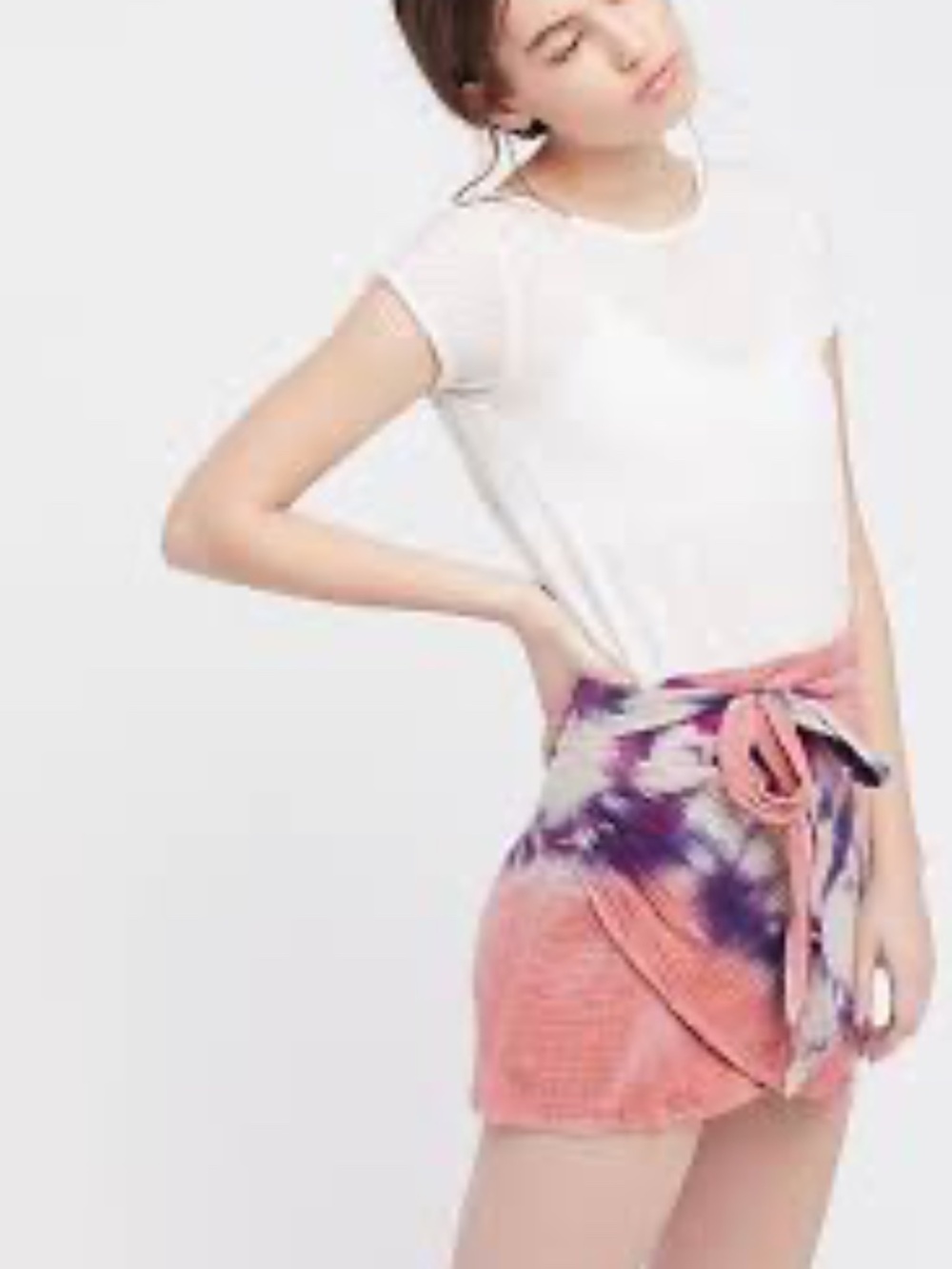 Free People When The Tide Turns Wrap Mini Skirt Size 8